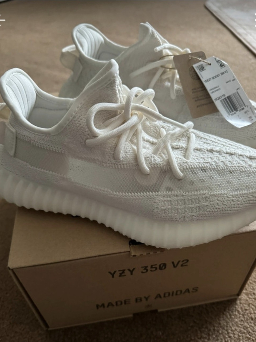 Adidas Womens Yeezy 350 V2 Sneakers